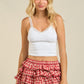 Contrast Layer Lace Trim Top