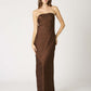 Floral Maxi Satin Dress
