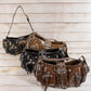 Rivet Detail Leather Shoulder Bag