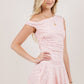 Lace Asymmetrical Mini Dress