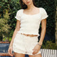 White Denim Bloomers