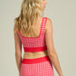 Gingham Athletic Top