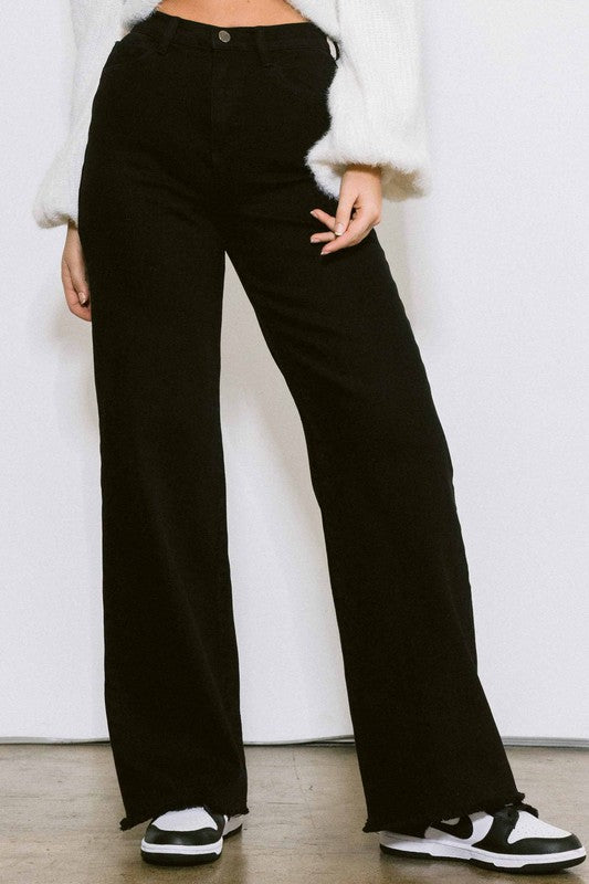 Black Wide Jeans