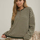 Henley Striped Sweater