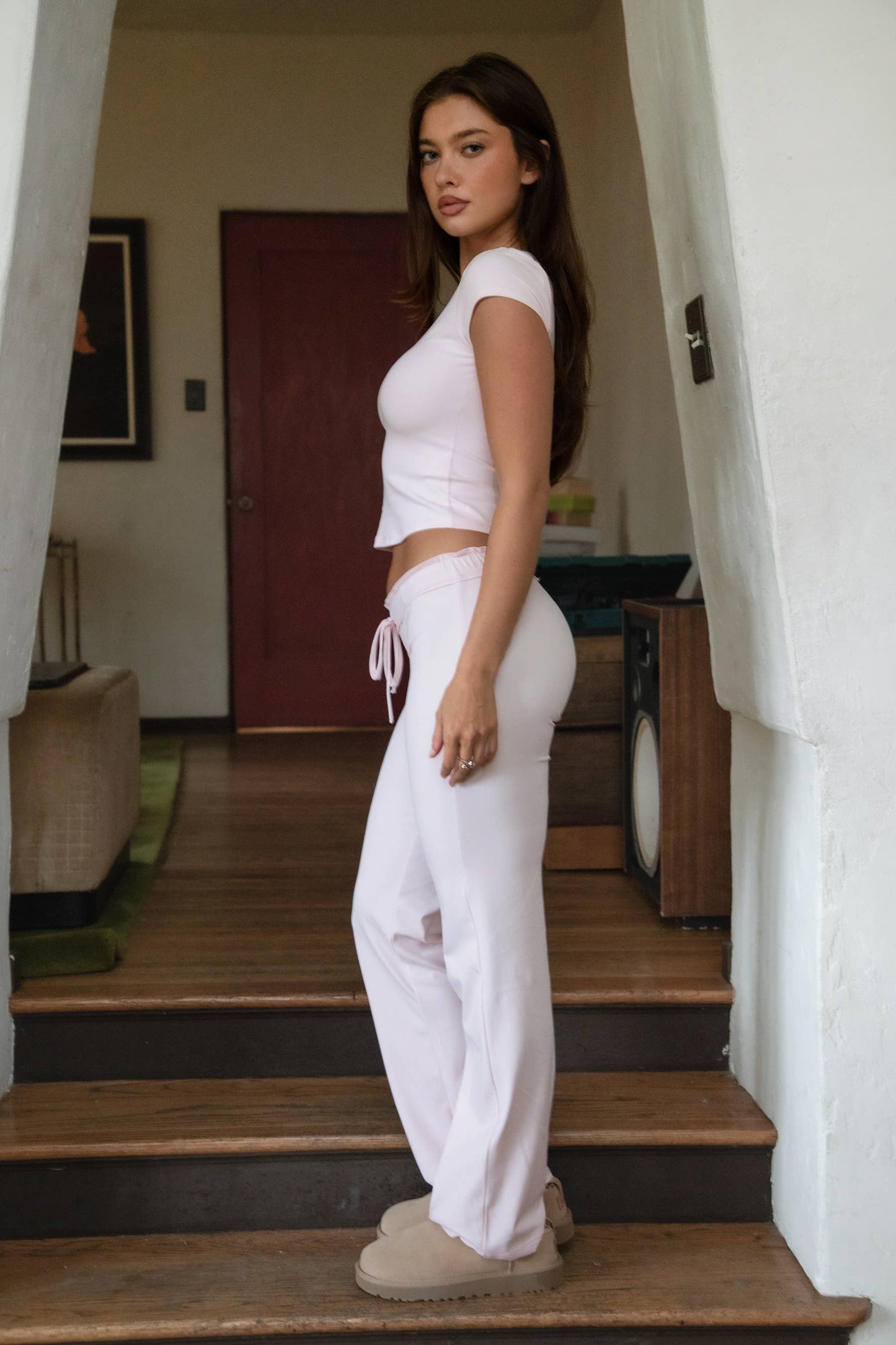 Mila Fold Over Wide Leg Pants