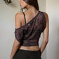 Lace Off The Shoulder Soft Draped Fit Top