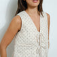 Polka Dot Quilted Vest