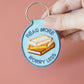 Read More Embroidered Keychain | bookish, reader, gift
