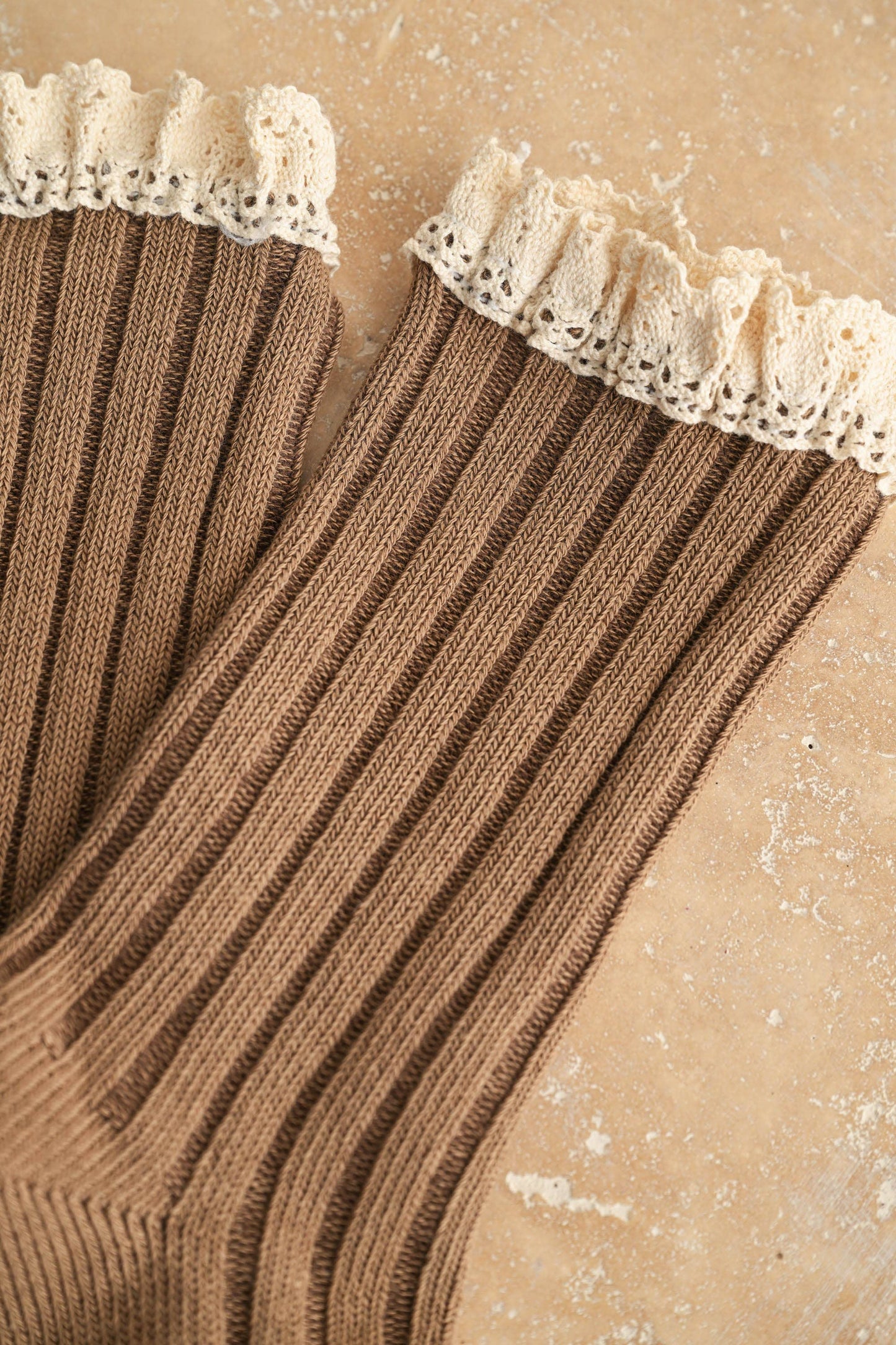 Crochet Trim Lace Socks