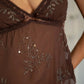 Chloe Sequin Brown Top
