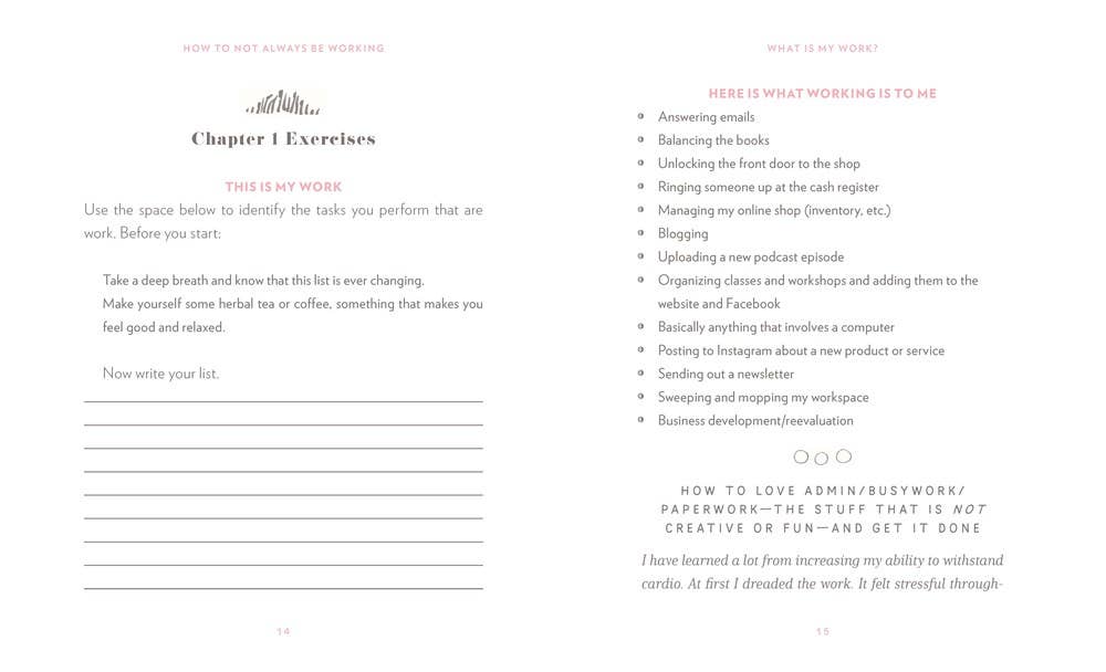 How to Not Always Be Working Book: Marlee Grace
