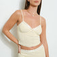 Lace Trim Mesh Cami