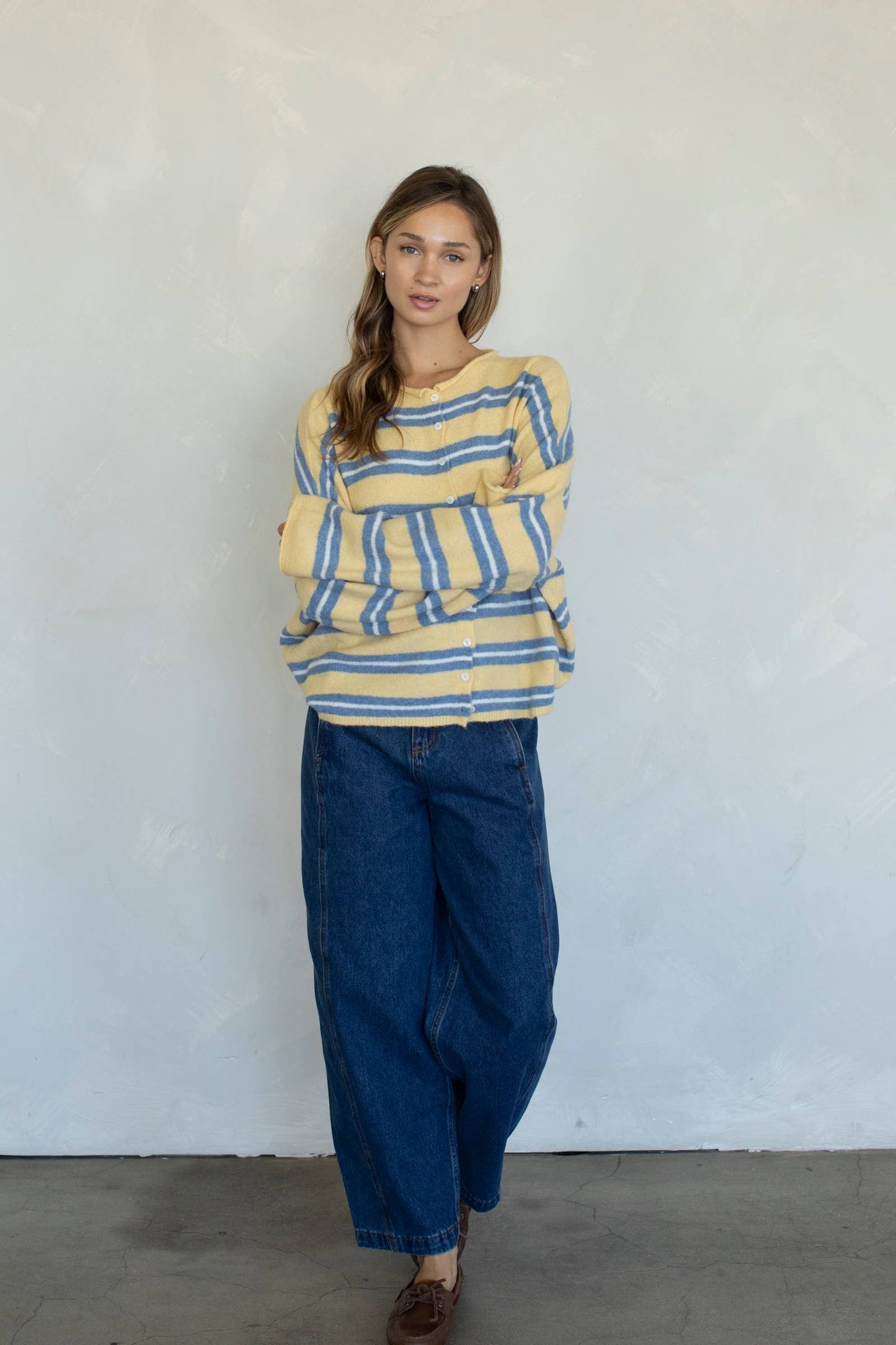 Piper Cardigan - Varsity Stripe