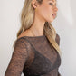 Sheer Lace Long Sleeve Top