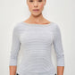 BELAIR STRIPED BOAT NECK TOP