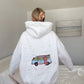 Pearl Grey Van Star Embroider Hoodie