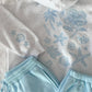 Pearl Grey Tropical Embroider Hoodie
