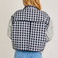 Drop Shoulder High Collared Quilt Vest