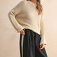 Round Neck Knit Sweater