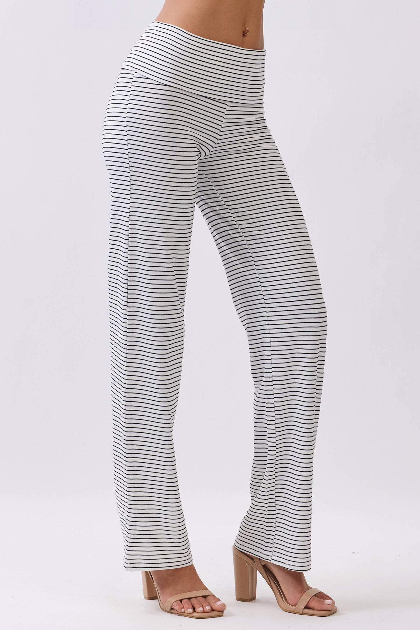 Striped Straight Leg Bottoms