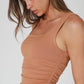 Clean Line Square Shirred Top