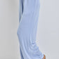 STRIPED ELASTIC WAIST PANTS