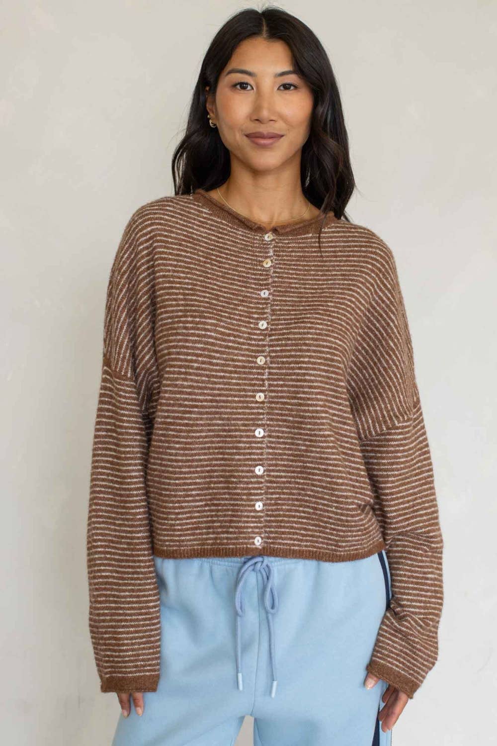 Piper Cardigan - Pin Striped