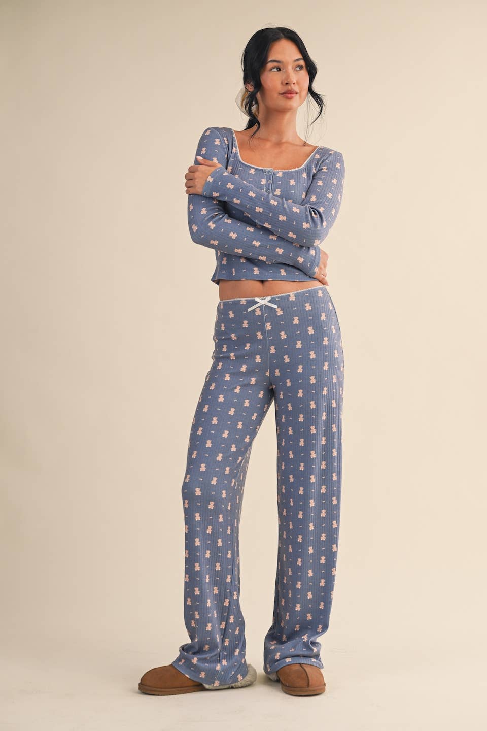 Teddy Bear Print Top