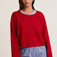 Round Neck Sweater Cardigan