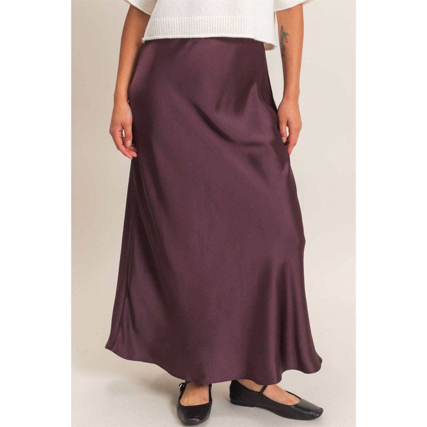 Satin Maxi Skirt