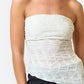 Textured Asymmetrical Tube Top