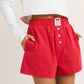 High Waisted Boxy Bow Shorts
