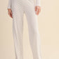 Heart Print Pointelle Lounge Bottoms