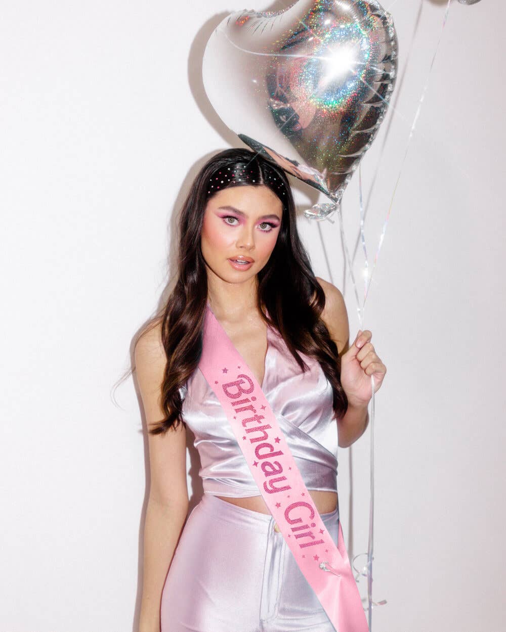 Baby Pink Birthday Girl Sash