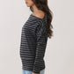 Off The Shoulder Stripe Top