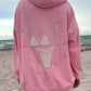 Lottie Pink Bikini Beaded Ocean Hoodie