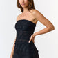 Textured Asymmetrical Tube Top