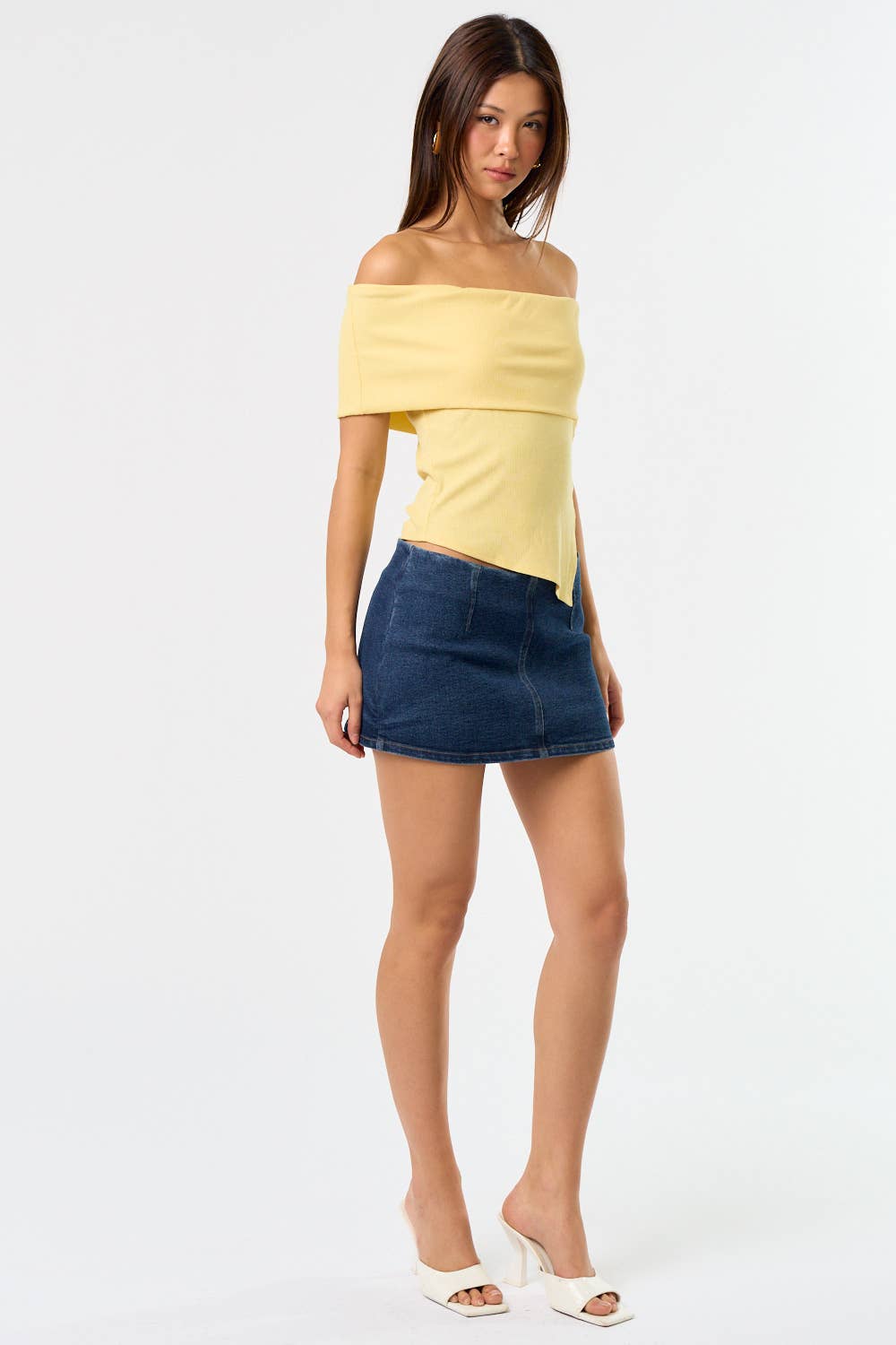 Aly Asymmetrical Off Shoulder Top