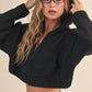 Kat Knit Zip Up Hoodie Sweater