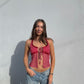 Checkered Tie Top