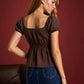 Autumn Puff Sleeve Top