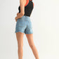 Medium Stretch Cut Off Fray Short