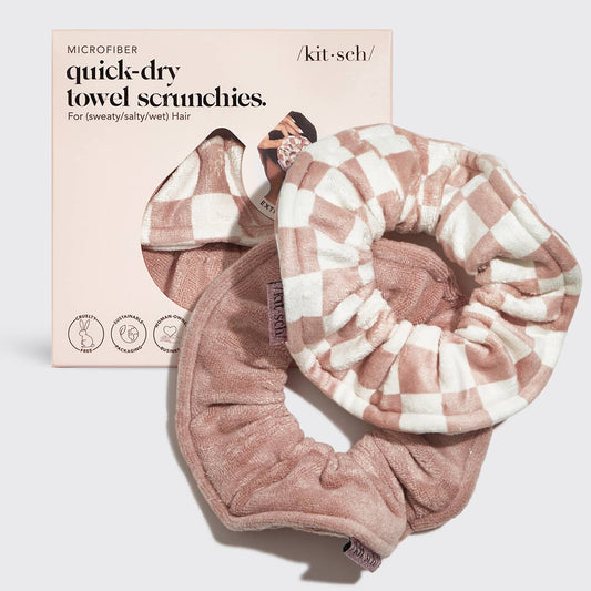 Microfiber Quick-Dry Towel Scrunchie 2PC