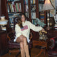 American Flag Knit Off The Shoulder Sweater