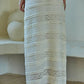 Woven Lace Pencil Midi Skirt