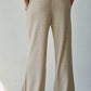 Knit Striped Flare Pants