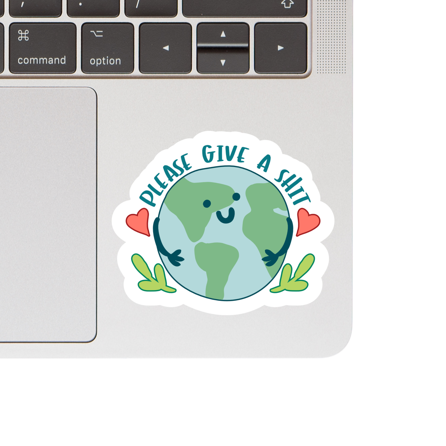 Please Give a Shit Earth Vinyl Sticker