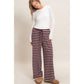 Striped Wide-Leg Pants