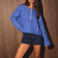 CABLE KNIT SWEATER TOP