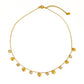Sylvain 18K Gold Non-Tarnish CZ Shell Charm Necklace
